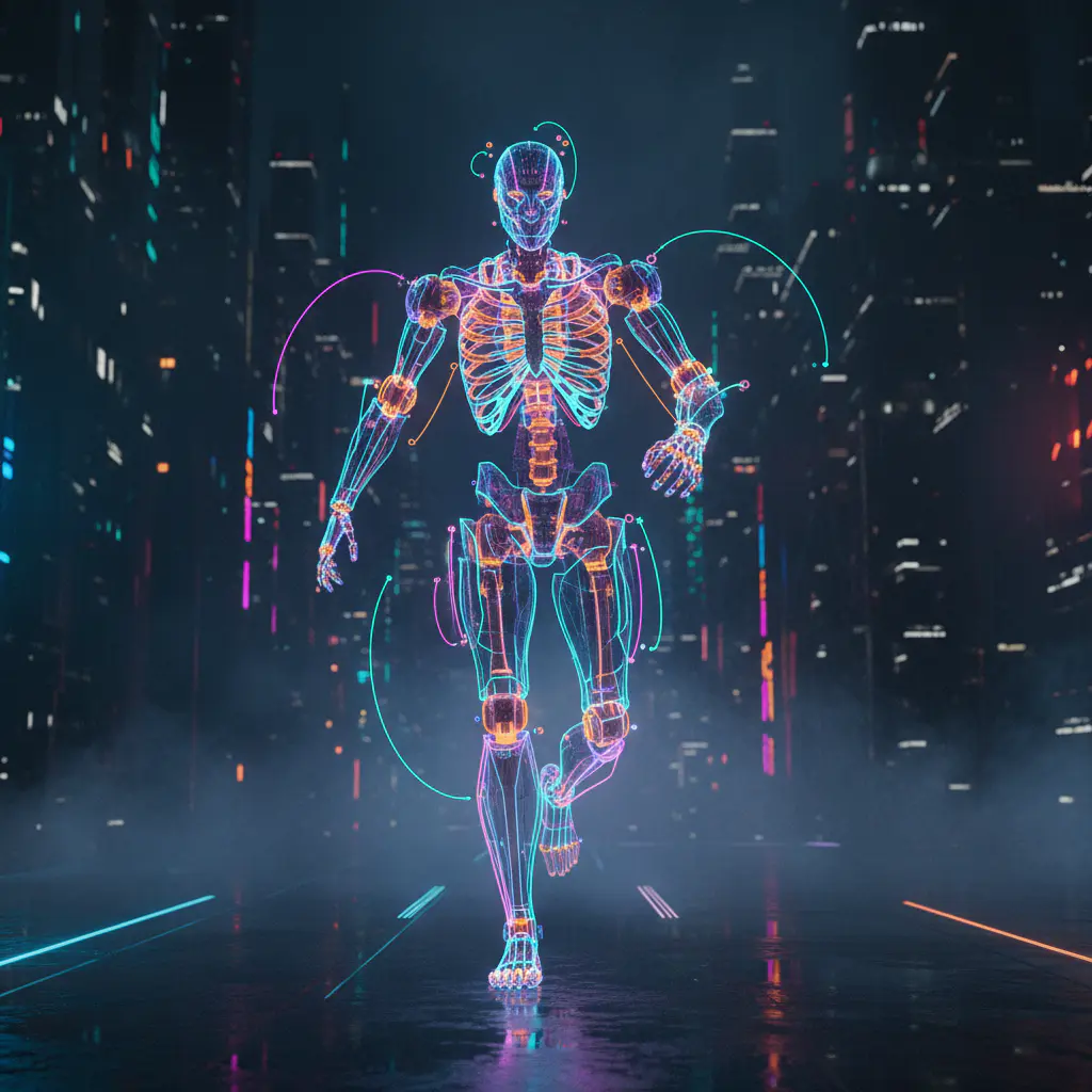 Character animation skeleton and rig