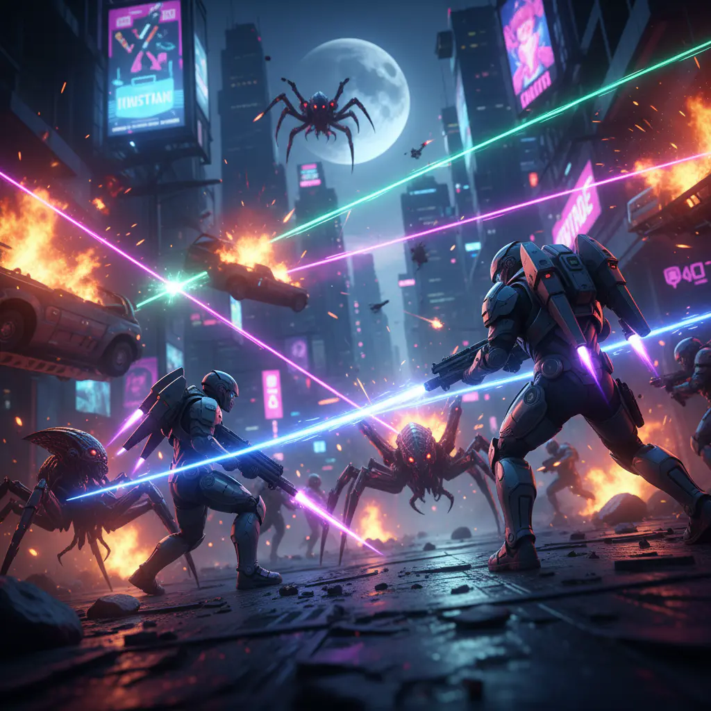 Action packed game screenshot